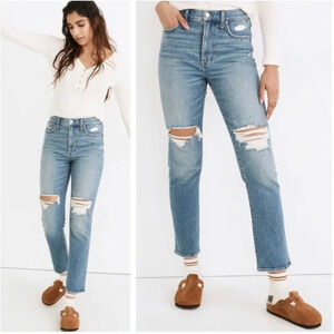 Madewell Jeans Womens 26 The Perfect Vintage High Rise Distressed